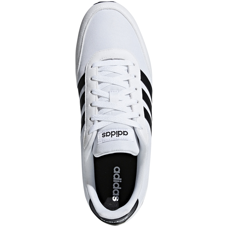 Adidas V Racer 2.0 zapatillas blancas y negras B75796 blanco negro 1