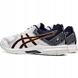 Zapatillas de voleibol Asics Gel Rocket 9 1071A030 102 para hombre blanco blanco 2