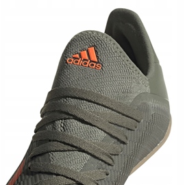 Verde adidas X 19.3 In Junior botas de fútbol EF8376 gris gris 4
