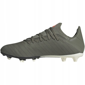 Verde Zapatos de fútbol adidas X 19.3 Fg EF8365 gris 2