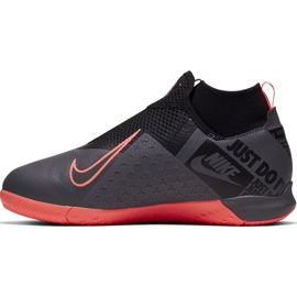 Zapatillas de fútbol Nike Phantom Vsn Academy Df Ic Jr AO3290 080 azul gris 2