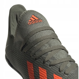 Verde Zapatillas de fútbol adidas X 19.3 Tf Jr EF8375 4