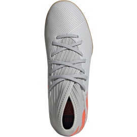 Adidas Nemeziz 19.3 In Jr zapatos de fútbol grises EF8304 1