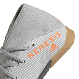 Adidas Nemeziz 19.3 In Jr zapatos de fútbol grises EF8304 4