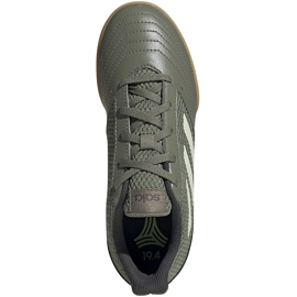 Botas de fútbol adidas Predator 19.4 In Junior khaki EF8224 verde verde 1