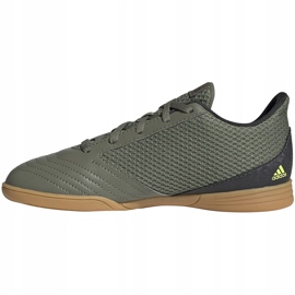 Botas de fútbol adidas Predator 19.4 In Junior khaki EF8224 verde verde 2