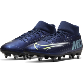 Calzado de fútbol Nike Mercurial Superfly 7 Academy Mds Sg Pro Ac CK0014 401 azul marino azul marino 3