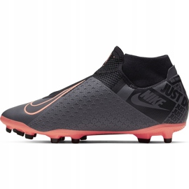 Zapatillas de fútbol Nike Phantom Vsn Academy Df FG / MG AO3258 080 gris, rosa gris 2