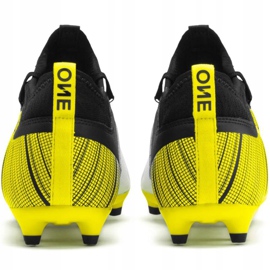 Zapatos de fútbol Puma One 5.3 Fg Ag amarillo-blanco-negro 105604 03 4