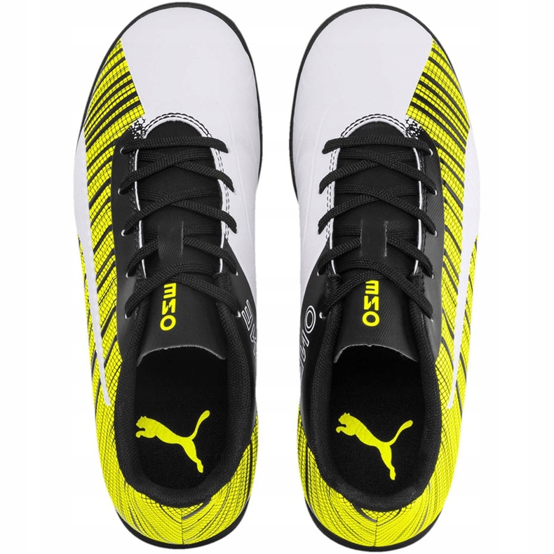 Zapatos de fútbol Puma One 5.4 Tt Junior amarillo-blanco-negro 105662 03 multicolor 1