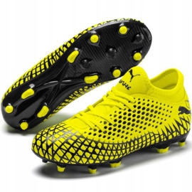 Botas de fútbol Puma Future 4.4 Fg Ag Junior amarillo-negro 105696 03 3