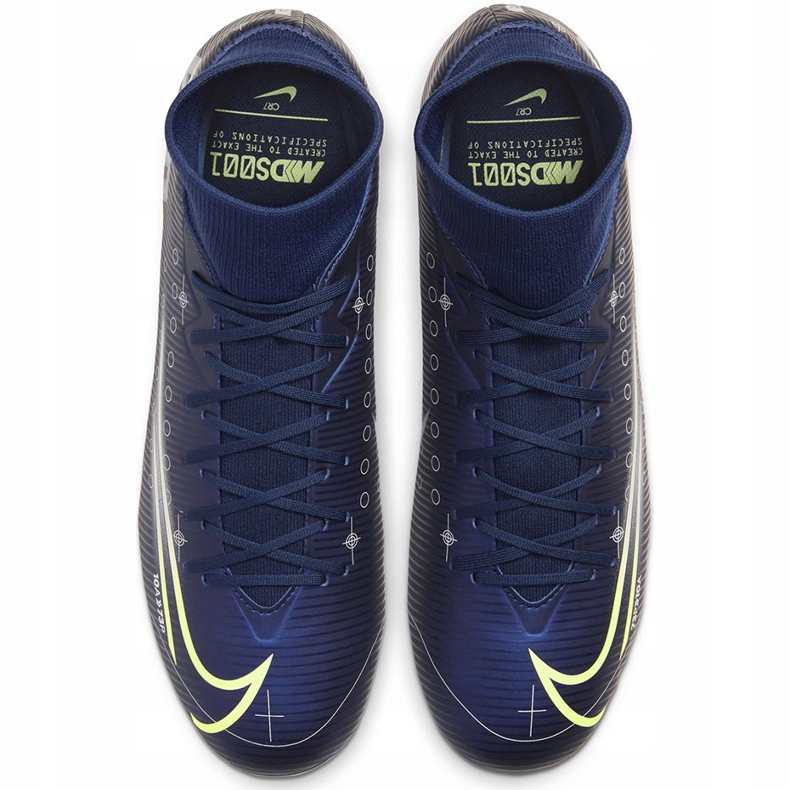 Calzado de fútbol Nike Mercurial Superfly 7 Academy Mds FG / MG BQ5427 401 azul azul 1