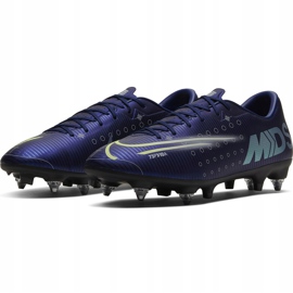 Calzado de fútbol Nike Mercurial Vapor 13 Academy Mds SG-PRO CJ9986 401 azul azul marino 3