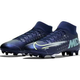 Calzado de fútbol Nike Mercurial Superfly 7 Academy Mds FG / MG BQ5427 401 azul azul 3
