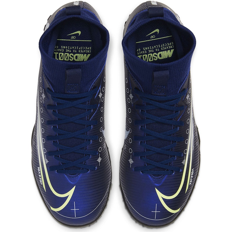 Calzado de fútbol Nike Mercurial Superfly 7 Academy Mds Tf Junior BQ5407 401 azul marino azul marino 1