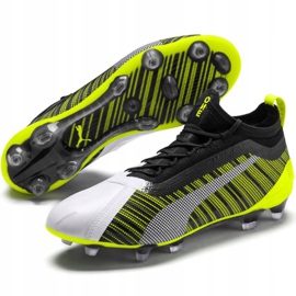 Bota de fútbol Puma One 5.1 Fg Ag amarillo-blanco-negro 105578 03 3