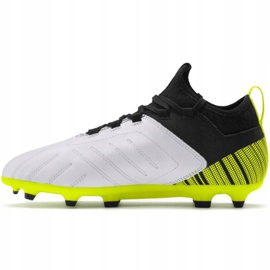Zapatos de fútbol Puma One 5.3 Fg Ag Junior amarillo-negro-blanco 105657 03 amarillo, blanco, negro 2