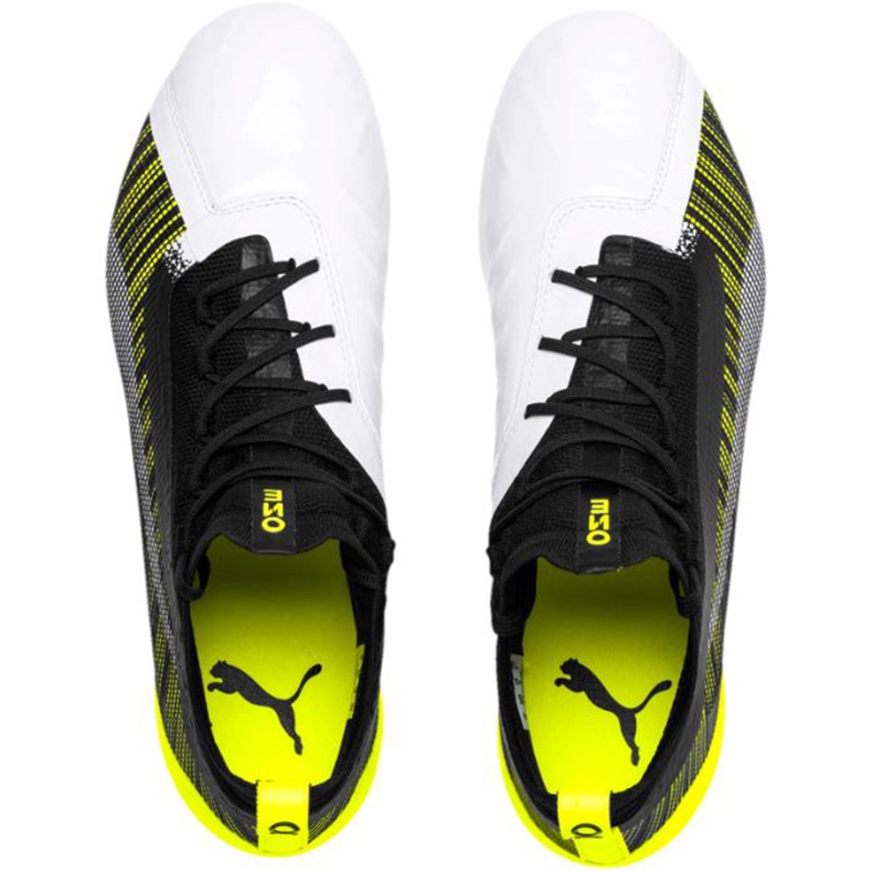 Bota de fútbol Puma One 5.1 Fg Ag amarillo-blanco-negro 105578 03 1