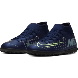 Calzado de fútbol Nike Mercurial Superfly 7 Club Mds Tf Junior BQ5416 401 azul marino azul marino 3