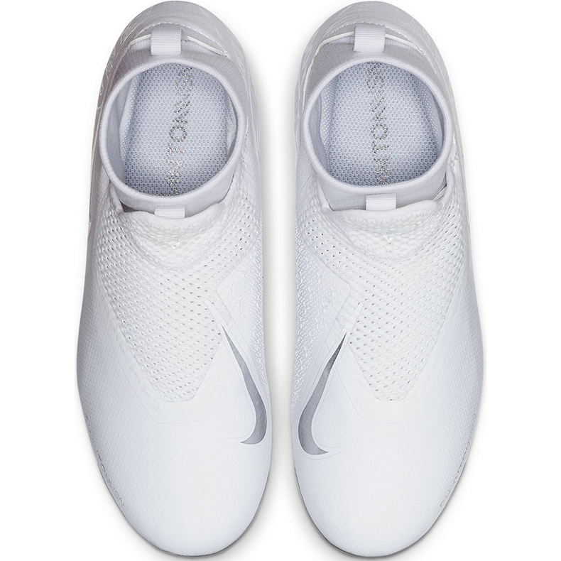 Zapatillas de fútbol Nike Phantom Vsn Academy Df FG / MG Jr AO3287 100 blanco blanco 1