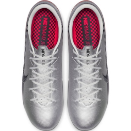 Zapatos de fútbol Nike Mercurial Vapor 13 Academy Neymar FG / MG AT7960 006 gris gris 1