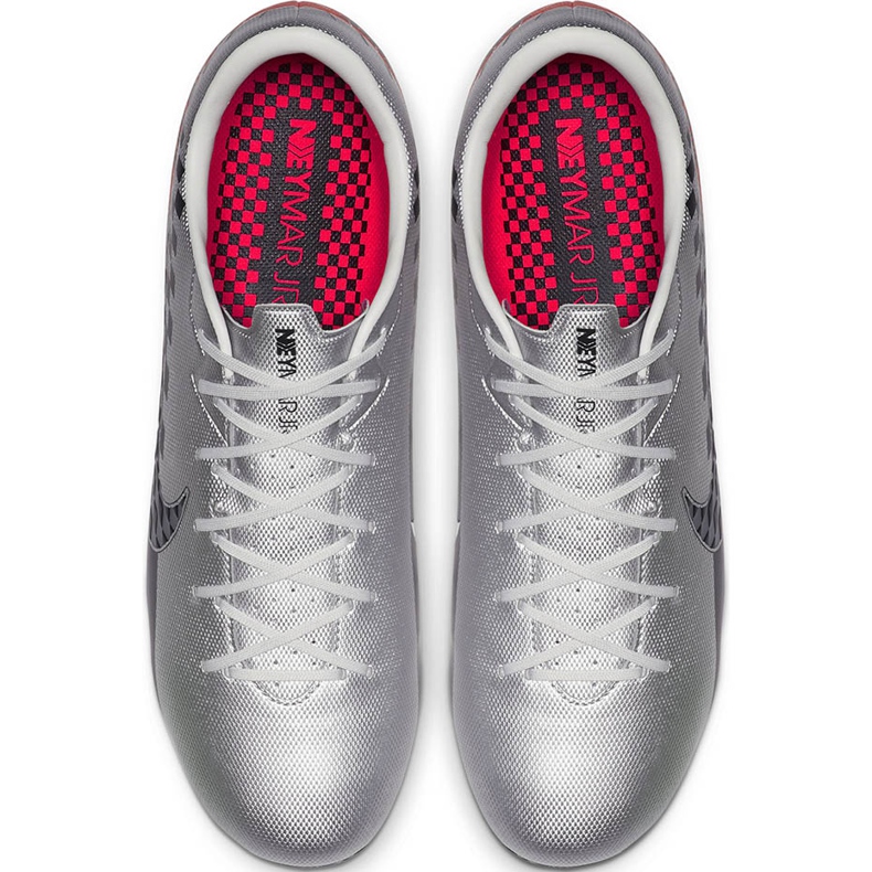 Zapatos de fútbol Nike Mercurial Vapor 13 Academy Neymar FG / MG AT7960 006 gris gris 1