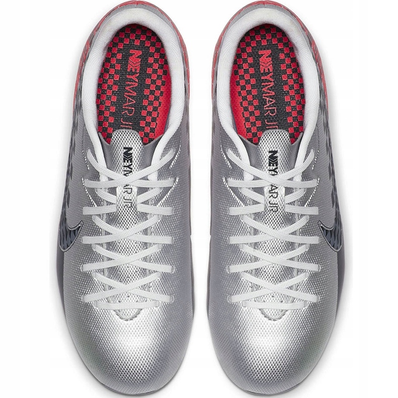 Calzado de fútbol Nike Mercurial Vapor 13 Academy Neymar FG / MG Junior AT8125 006 gris gris 1