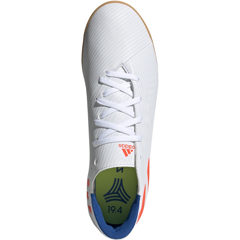 Adidas Nemeziz Messi 19.4 en blanco y rojo zapatos de fútbol F34550 1