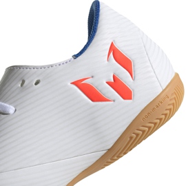 Adidas Nemeziz Messi 19.4 en blanco y rojo zapatos de fútbol F34550 4