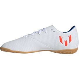 Adidas Nemeziz Messi 19.4 en blanco y rojo zapatos de fútbol F34550 2