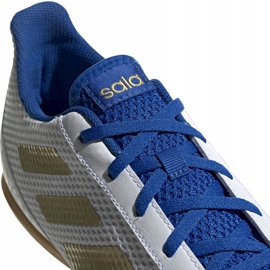 Botas de fútbol Adidas Predator 19.4 In Sala blancas EG2827 gris blanco 3