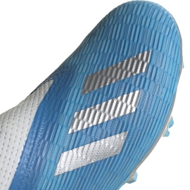 Zapatillas de fútbol Adidas X 19.3 Ll Fg Junior azul EF9114 azul, blanco, plateado 4