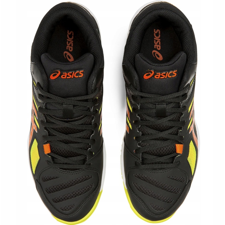 Zapatillas de voleibol para hombre Asics Gel Beyond 5 Mt negras, amarillas y naranjas B600N 001 negro 1