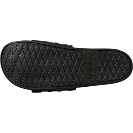 Zapatillas Adidas Adilette Cloudfoam Plus Stripes negras AP9971 blanco negro 6