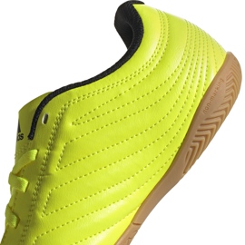 Adidas Copa 19.4 In Junior botas de fútbol amarillas F35451 amarillo amarillo 4