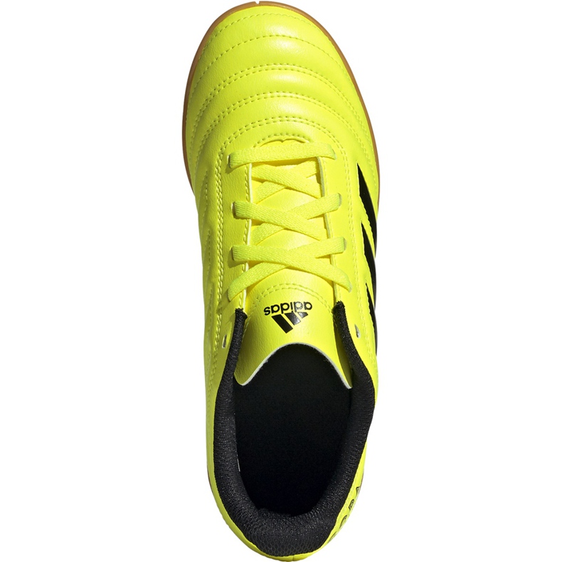 Adidas Copa 19.4 In Junior botas de fútbol amarillas F35451 amarillo amarillo 1