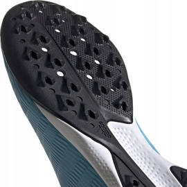 Zapatillas de fútbol Adidas X 19.3 Ll Tf azul y blanco EF0632 4