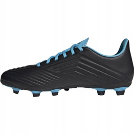 Botas de fútbol adidas Predator 19.4 FxG negras y azules F35598 negro negro 2