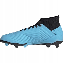 Botas de fútbol adidas Predator 19.3 Fg Junior azul y negro G25796 multicolor 2
