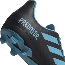 Botas de fútbol Adidas Predator 19.4 FxG Junior negras y azules G25823 negro negro 4