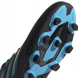 Botas de fútbol adidas Predator 19.4 FxG negras y azules F35598 negro negro 5