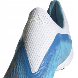 Zapatillas de fútbol Adidas X 19.3 Ll Tf azul y blanco EF0632 2