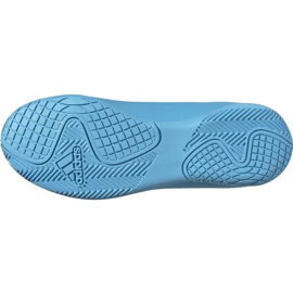 Botas de fútbol adidas X 19.4 In Junior azul y blanco F35352 5