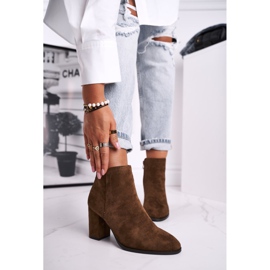 Botas De Mujer De Tacón Alto Sergio Leone Oliva BT508 marrón multicolor 1