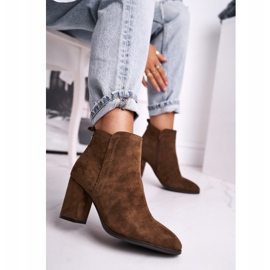 Botas De Mujer De Tacón Alto Sergio Leone Oliva BT508 marrón multicolor 3