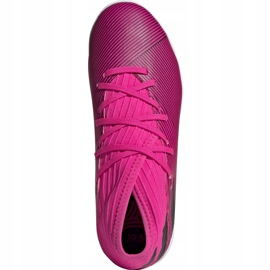Adidas Nemeziz 19.3 In Junior botas de fútbol rosa F99946 rosado rosado 1