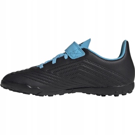 Adidas Predator 19.4 H&amp;L Tf Junior botas de fútbol negro azul G25827 1