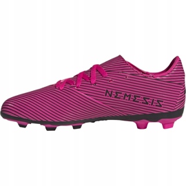 Adidas Nemeziz 19.4 FxG Junior zapatos de fútbol rosas F99949 rosado rosado 2