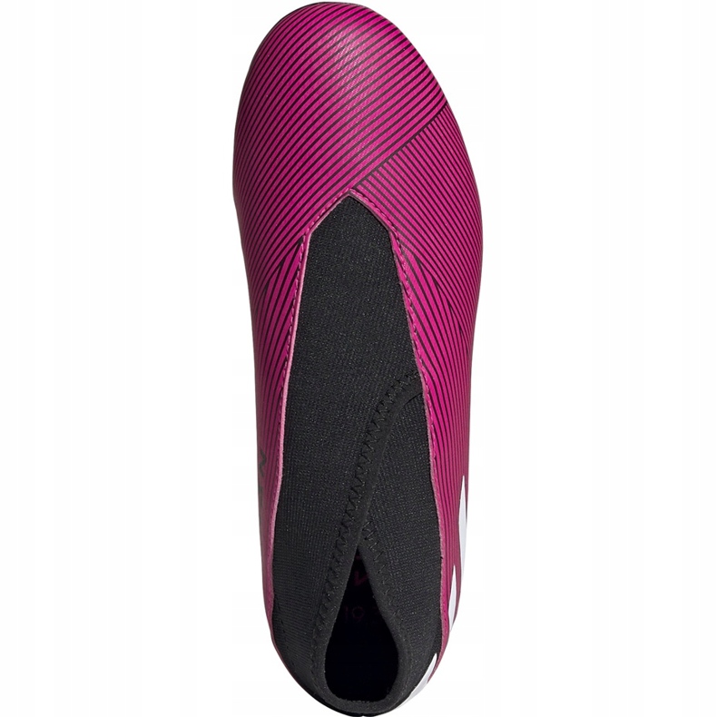 Adidas Nemeziz 19.3 Ll Fg Jr zapatos de fútbol rosas EF8848 negro 1
