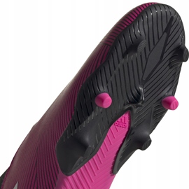 Adidas Nemeziz 19.3 Ll Fg Jr zapatos de fútbol rosas EF8848 negro 5